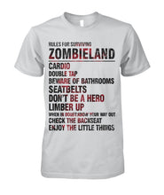 Load image into Gallery viewer, Zombieland Rules For Surviving Quote T-Shirt Guys Tee