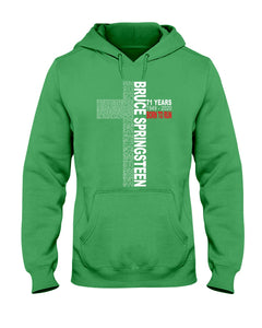 71 Years Born To Run Bruce Springteen Black T-Shirt Hoodie
