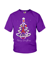 Load image into Gallery viewer, Nurse Tree Christmas Funny T-Shirt Youth Tee