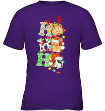 Load image into Gallery viewer, Santa Claus Ho Ho Ho Christmas Gift For Guinea Pigs Lovers Youth Tee
