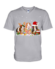 Load image into Gallery viewer, Cute Guinea Pigs Christmas Gift For Guinea Pigs Lovers Guys V-Neck