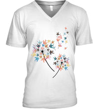 Load image into Gallery viewer, Sign Language - Dandelion Custom T-Shirt Guys V-Neck