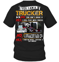 Load image into Gallery viewer, I Am A Trucker Ladies Flowy Tank