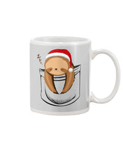 Load image into Gallery viewer, Pocket Slothmas Christmas Gift Funny T-Shirt Mug