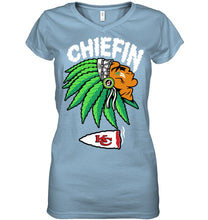 Load image into Gallery viewer, Chiefin Kansas City Chiefs Gift For Fans T-Shirt Ladies V-Neck