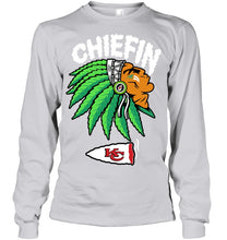 Load image into Gallery viewer, Chiefin Kansas City Chiefs Gift For Fans T-Shirt Unisex Long Sleeve