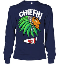 Load image into Gallery viewer, Chiefin Kansas City Chiefs Gift For Fans T-Shirt Unisex Long Sleeve