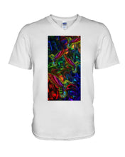 Load image into Gallery viewer, Hummingbird Cosmic Light Color Black T-Shirt Guys V-Neck