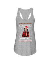 Load image into Gallery viewer, Demi Lovato All I Want For Christmas Is Shmoney Ladies Flowy Tank