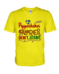 Pepparkakor Calories Don't Count Guys V-Neck