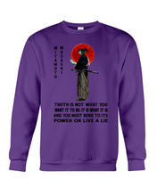 Load image into Gallery viewer, Miyamoto Musashi - Truth Is Not What You Want It To Be Sweatshirt