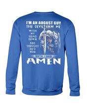 Load image into Gallery viewer, August Guy Amen Birthday Gift For Christian Sweatshirt