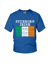 Load image into Gallery viewer, Stubborn Irish Flag Love Ireland Custom T-Shirt Youth Tee
