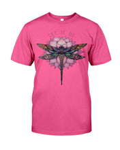 Load image into Gallery viewer, Let It Be Dragonfly Lotus Guys Tee