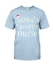 Load image into Gallery viewer, Santa's Favorite Nurse Guys Tee