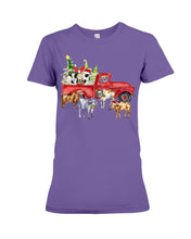 Load image into Gallery viewer, Merry Christmas In Town Cow Lovers Gift For Farmers Ladies Tee