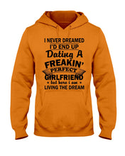 Load image into Gallery viewer, Boyfriends To Perfect Girlfriend Quote Couple T-Shirt Hoodie