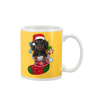 Load image into Gallery viewer, Dachshund In A Sock Christmas Cute Gift For Dachshunds Lovers Mug