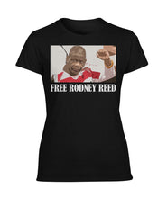 Load image into Gallery viewer, Free Rodney Reed Raise Your Voice 2 Ladies Tee
