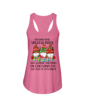 Load image into Gallery viewer, Swedish Christmas Gnome Cute Gift Tee Ladies Flowy Tank