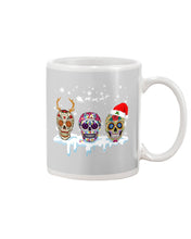 Load image into Gallery viewer, Merry Christmas Three Skulls Christmas T-Shirt Gift Mug