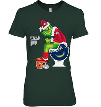 Load image into Gallery viewer, Funny Grinch Kansas Chief Christmas Gift Tee Ladies Tee