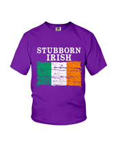 Load image into Gallery viewer, Stubborn Irish Flag Love Ireland Custom T-Shirt Youth Tee