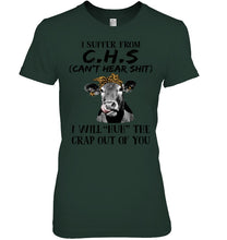 Load image into Gallery viewer, I Suffer From C.S.H Cows Lovers T-Shirt Ladies Tee
