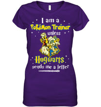 Load image into Gallery viewer, Pokemon Trainer Harry Potter Fans T-Shirt Ladies V-Neck
