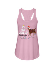 Load image into Gallery viewer, Jolly Cat Christmas Gift For Cat Lovers Ladies Flowy Tank