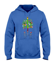 Load image into Gallery viewer, Merry Christmas Funny Dancing Skeleton Hoodie
