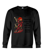 Load image into Gallery viewer, Samurai Consistent Persistent Resilient Quote T-Shirt Sweatshirt
