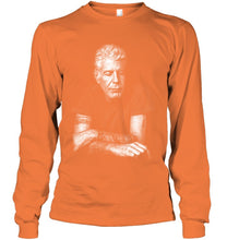 Load image into Gallery viewer, Anthony Bourdain Gift For Fans Black T-Shirt Unisex Long Sleeve