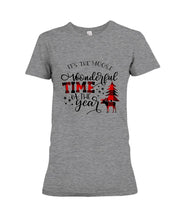 Load image into Gallery viewer, Funny Moose Wonderful Time Christmas Gift For Family Ladies Tee