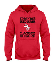 Load image into Gallery viewer, Redhead Unicorn Gift For Fans Funny T-Shirt Hoodie