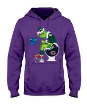 Load image into Gallery viewer, Grinch Green Bay Packers Funny Tee Hoodie
