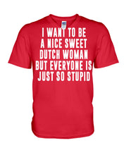 Load image into Gallery viewer, Dutch Woman Sweet Quote Name T-Shirt Guys V-Neck