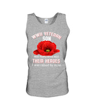 Load image into Gallery viewer, Wwii Veteran Son Gift For Veterab Mom Unisex Tank Top