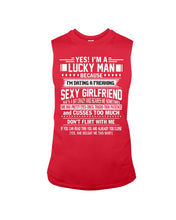 Load image into Gallery viewer, Lucky Man Have Sexy Girlfriend Gift For Couple Tee Unisex Long Sleeve