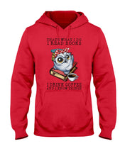 Load image into Gallery viewer, Cute Owl Read Books And Drink Coffee Funny T-Shirt Hoodie
