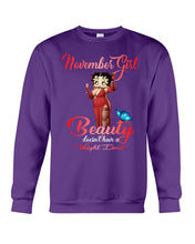 Load image into Gallery viewer, November Girl Sexy Beauty T-Shirt Sweatshirt