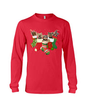 Load image into Gallery viewer, Yorkies In The Socks For Yorkie Lovers Christmas Gift Unisex Long Sleeve