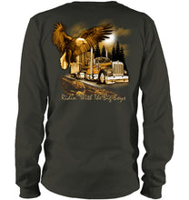 Load image into Gallery viewer, Riding With The Big Boys Nightlife City Black T-Shirt Unisex Long Sleeve