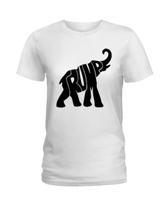 Elephant Trump Gift For American T-Shirt Ladies Tee