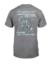 Load image into Gallery viewer, Throne January Guy Special Space Horoscope T-Shirt Guys Tee