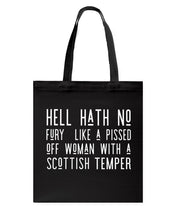 Load image into Gallery viewer, Scottish Woman Temper Scotland Lovers Basketweave Tote Bag
