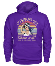 Load image into Gallery viewer, Dallas Cowboys Girl Classy Sassy Hoodie