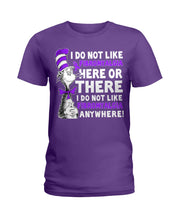 Load image into Gallery viewer, Fibromyalgia Anywhere Break Cancer Spirit T-Shirt Ladies Tee