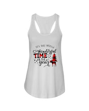 Load image into Gallery viewer, Funny Moose Wonderful Time Christmas Gift For Family Ladies Flowy Tank