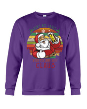 Load image into Gallery viewer, Santa Claus Beer Gift For Christmas Black T-Shirt Sweatshirt